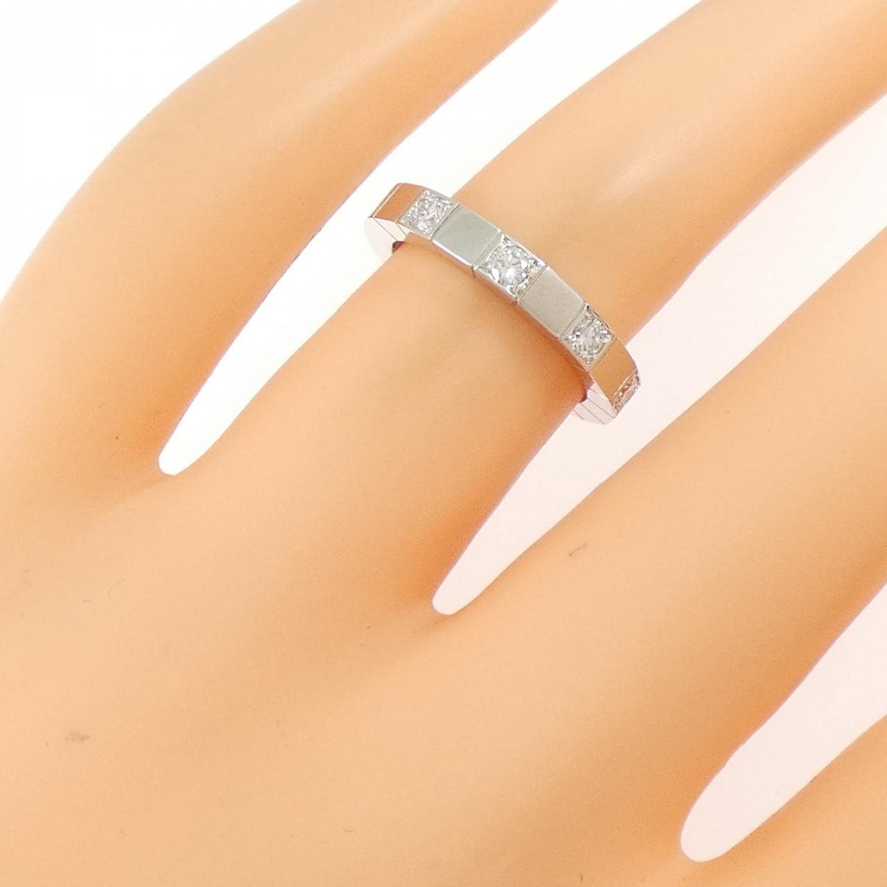 カルティエ ラニエール ハーフダイヤ リング