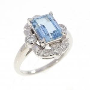 奥佳 アクアマリン リング 1.56CT