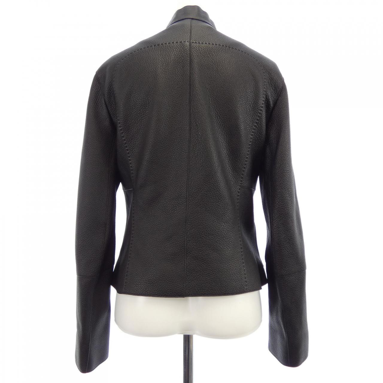 エルメス HERMES *16-7000. レザージャケット