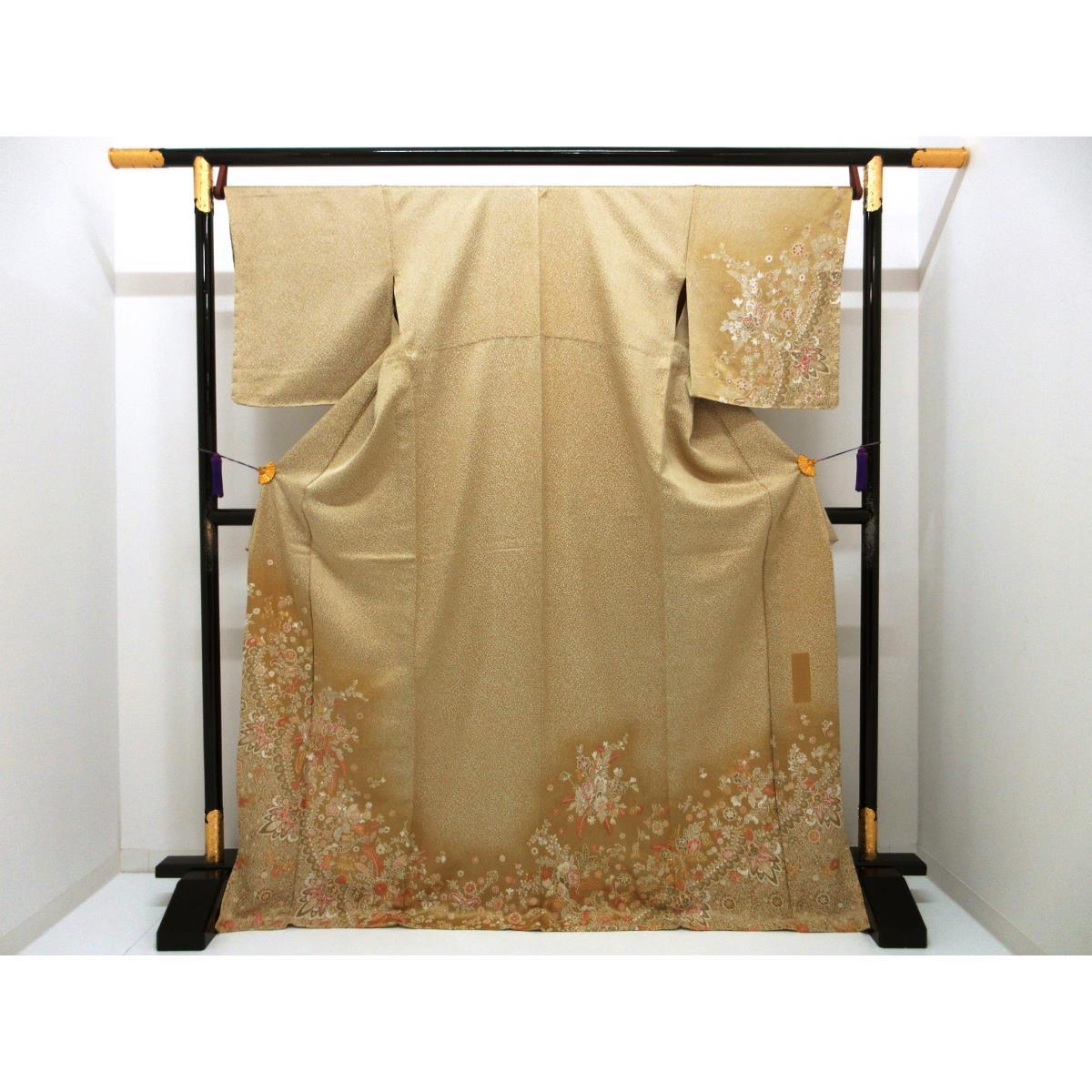 単衣　訪問着　刺繍加工