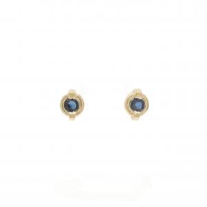 K18YG サファイヤ ピアス 0.39CT