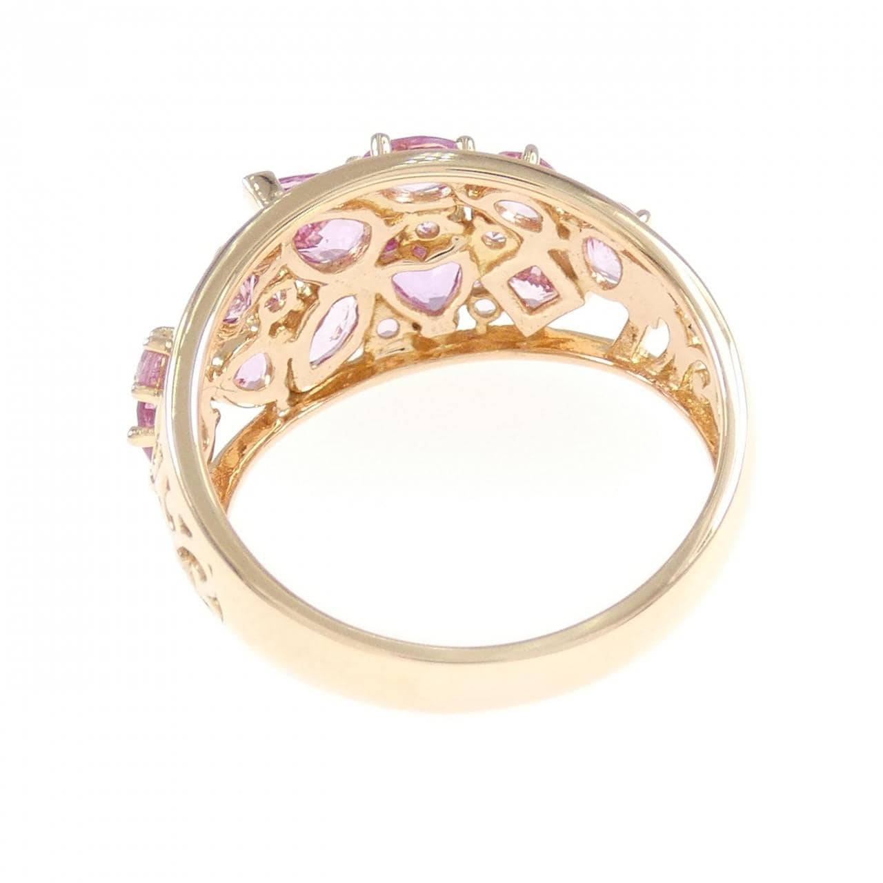 K18PG サファイヤ リング 2.00CT