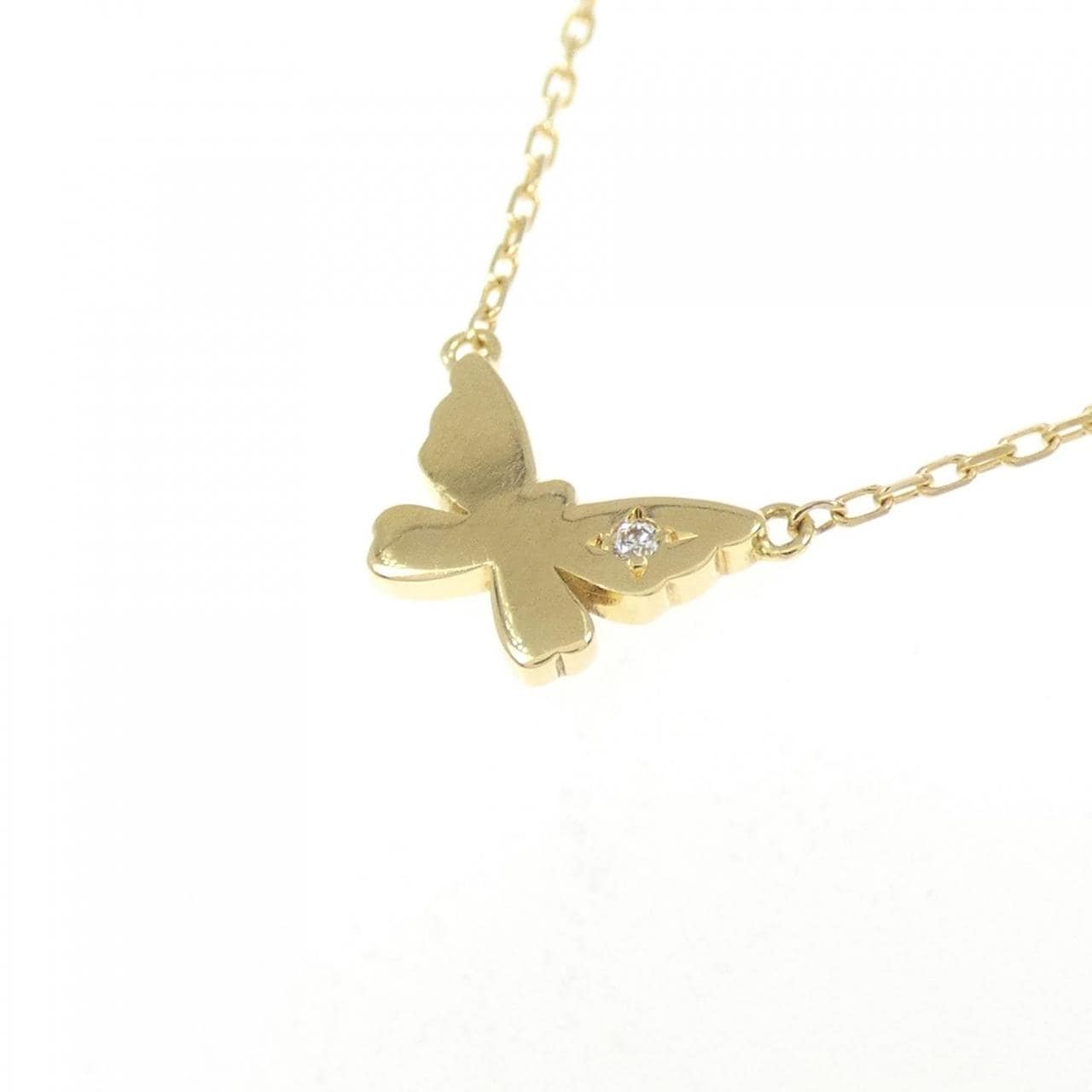 アーカー バタフライワンスター ネックレス 0.005CT