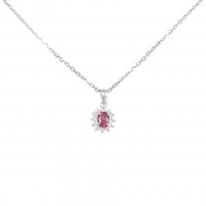 PT900 ルビー ネックレス 0.48CT