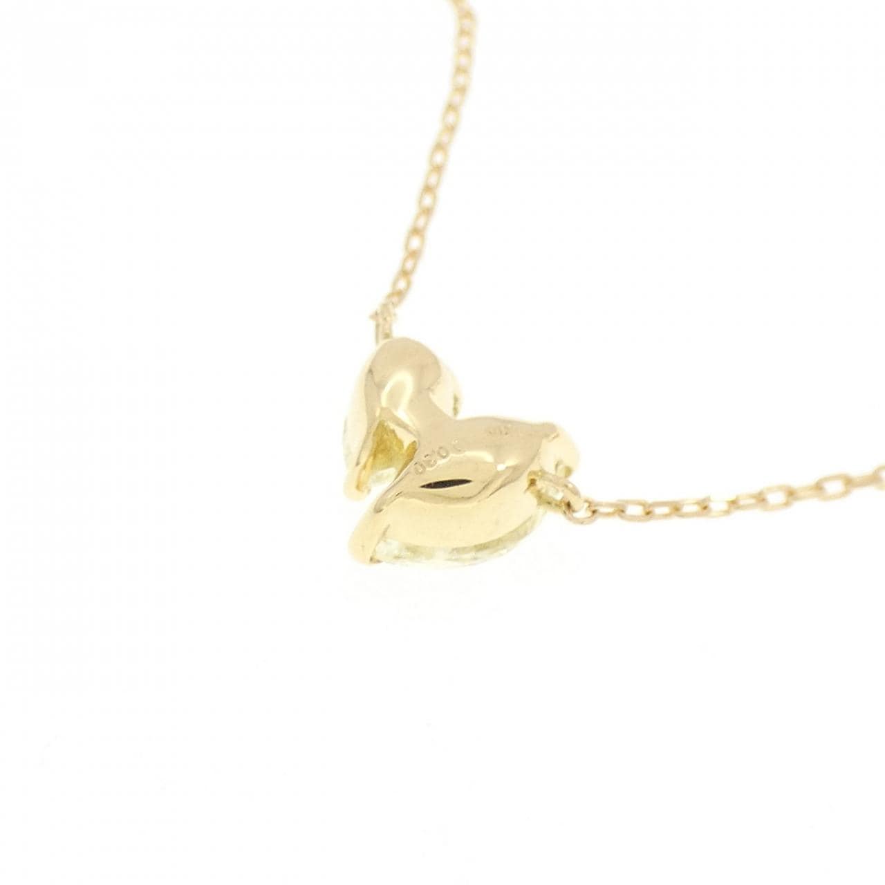 [BRAND NEW] K18YG Diamond necklace 0.30CT