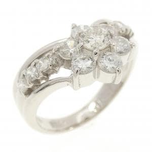 PT900 フラワー ダイヤモンド リング 1.027CT