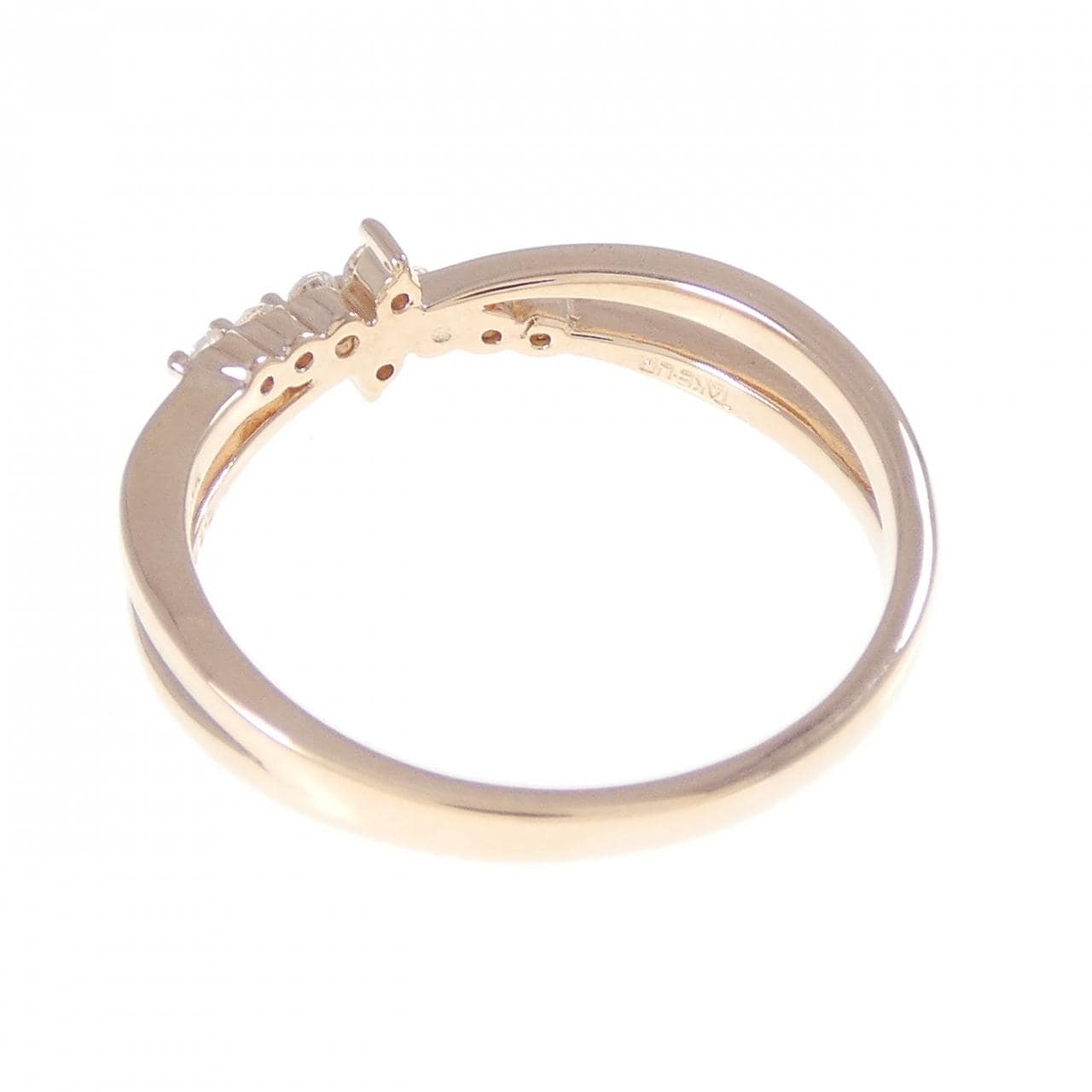 K10PG ダイヤモンド リング 0.12CT