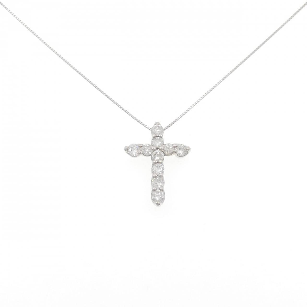 PT900/PT850 クロス ダイヤモンド ネックレス 1.50CT