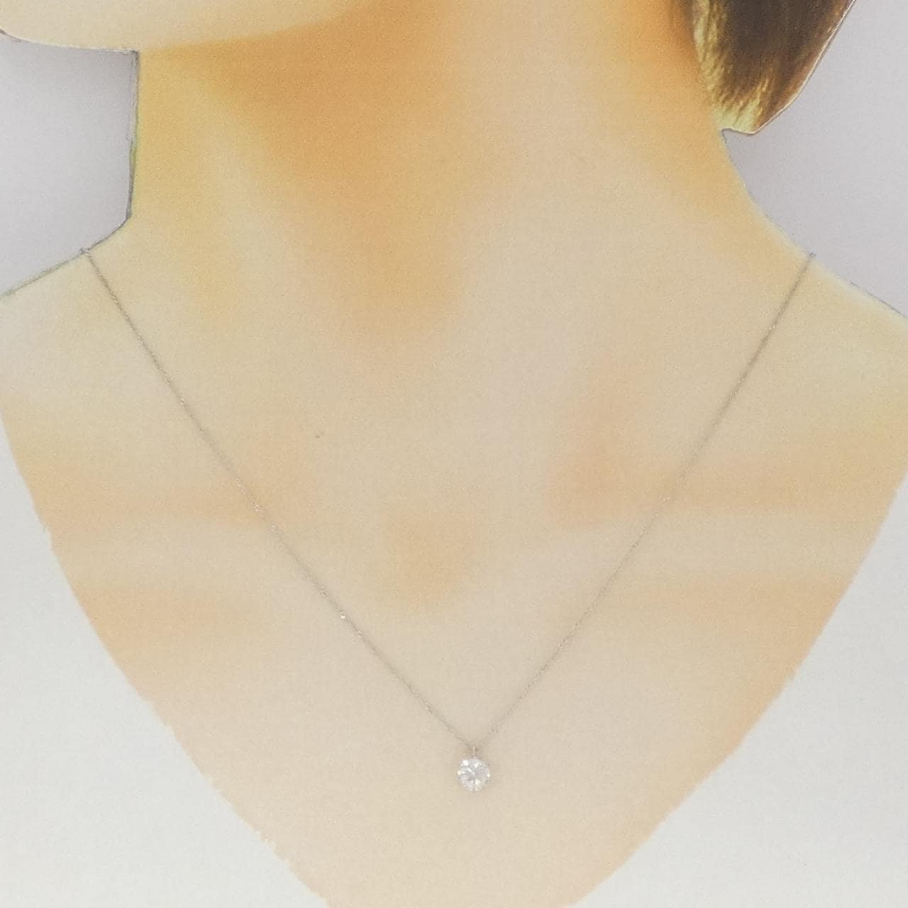 K18WG ダイヤモンド ネックレス 0.50CT
