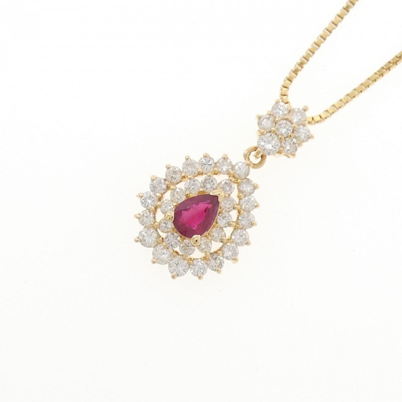 K18YG ルビー ネックレス 0.53CT