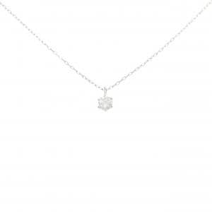PT900/PT850 ソリティア ダイヤモンド ネックレス 0.20CT