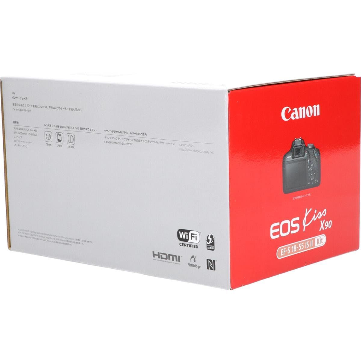 【未使用品】ＣＡＮＯＮ　ＥＯＳ　ＫＩＳＳ　Ｘ９０　１８－５５ＩＳⅡＫＩＴ