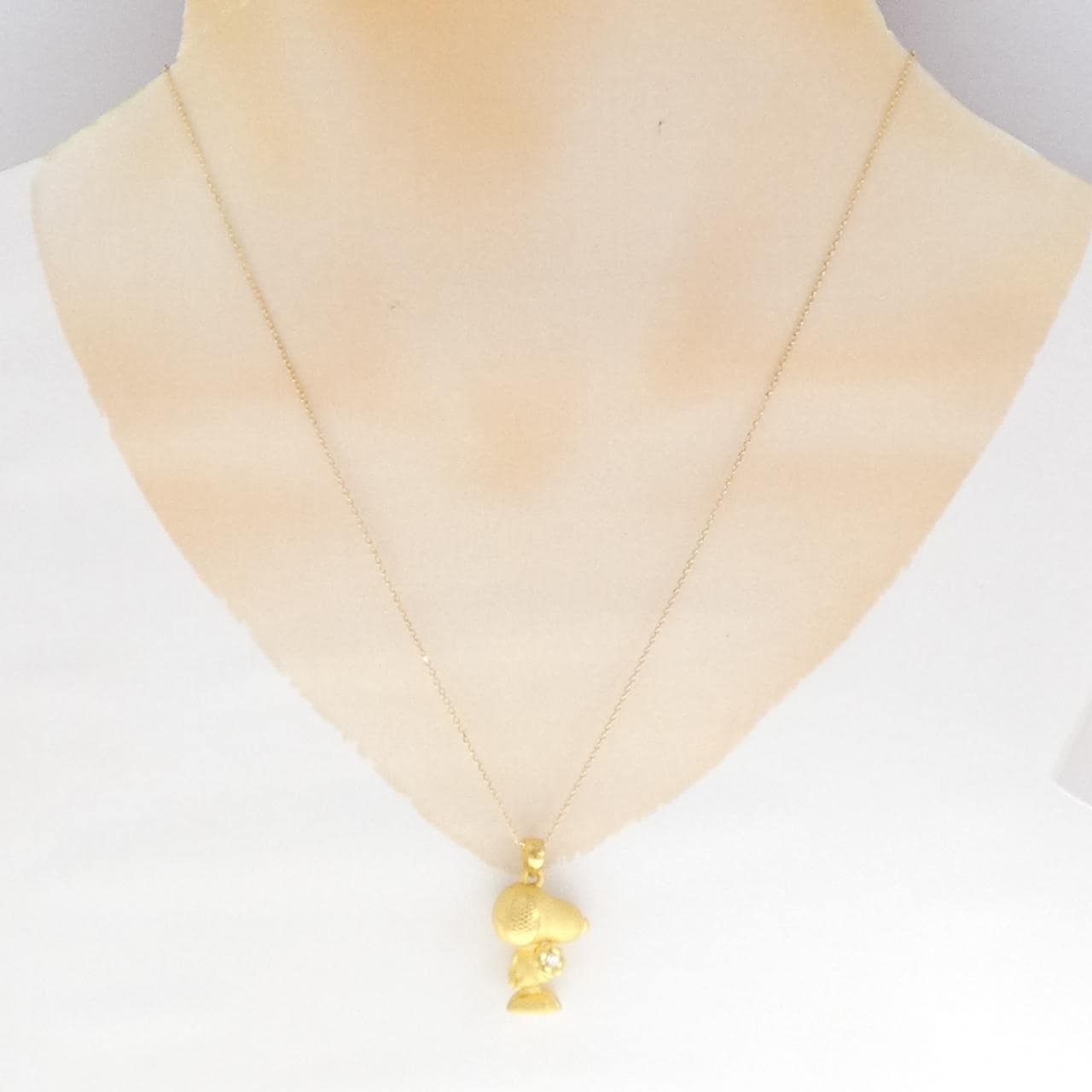 999YG/K18YG ダイヤモンド ネックレス 0.02CT