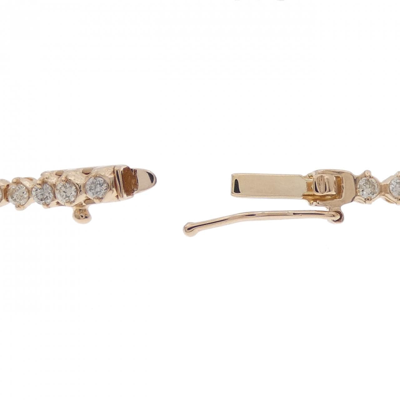 K18PG ダイヤモンド ブレスレット 1.00CT