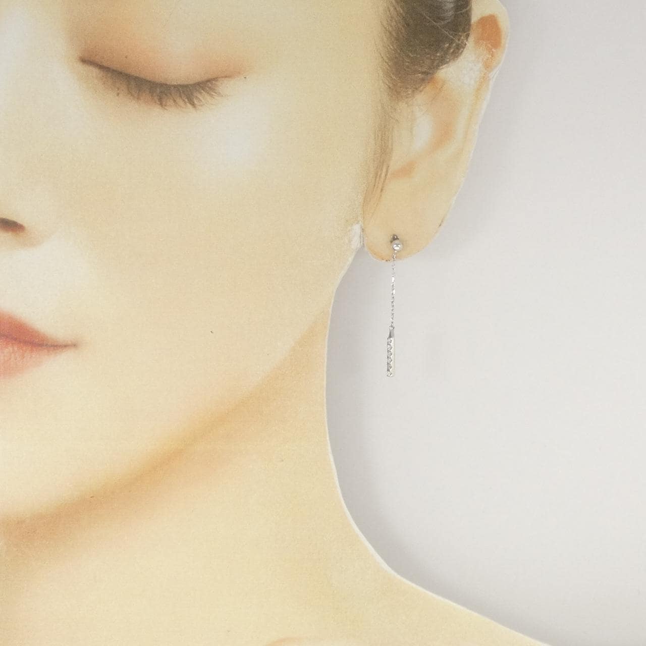 K18WG ダイヤモンド ピアス 0.20CT