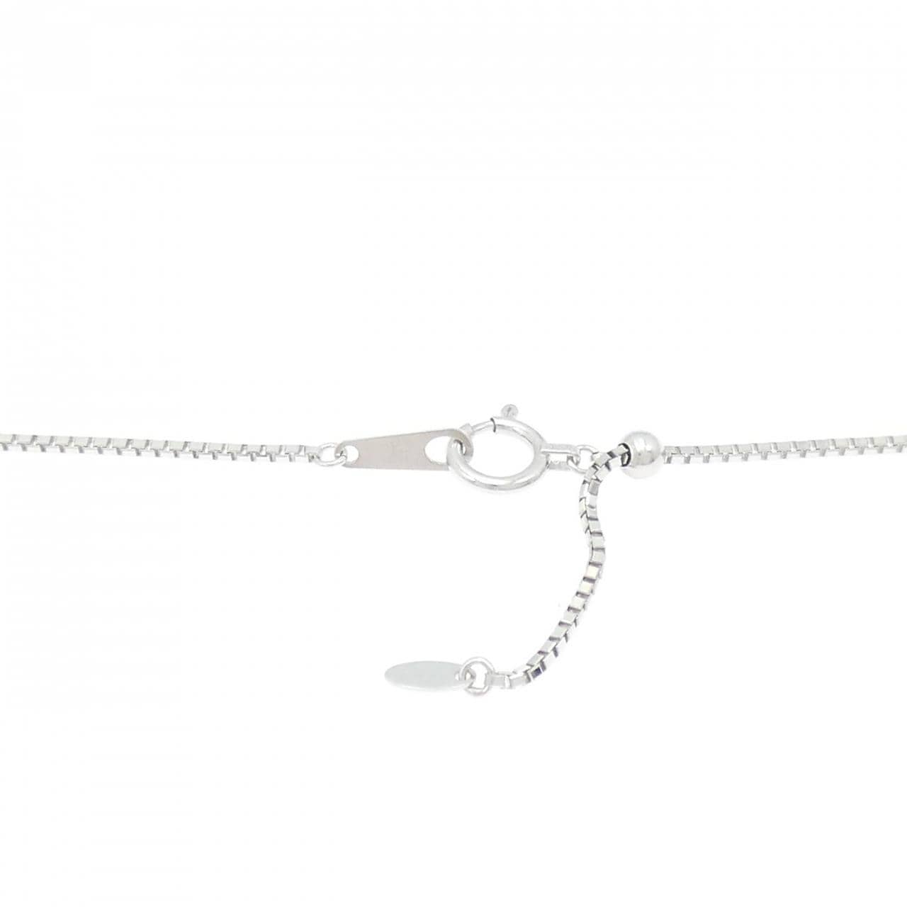 K18WG ピンクダイヤモンド ネックレス 0.07CT