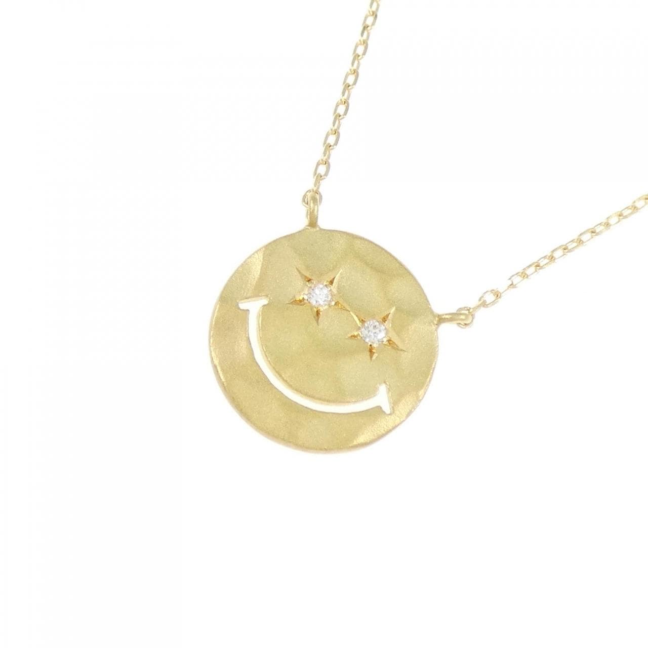 スタージュエリー スマイル ダイヤモンド ネックレス 0.01CT