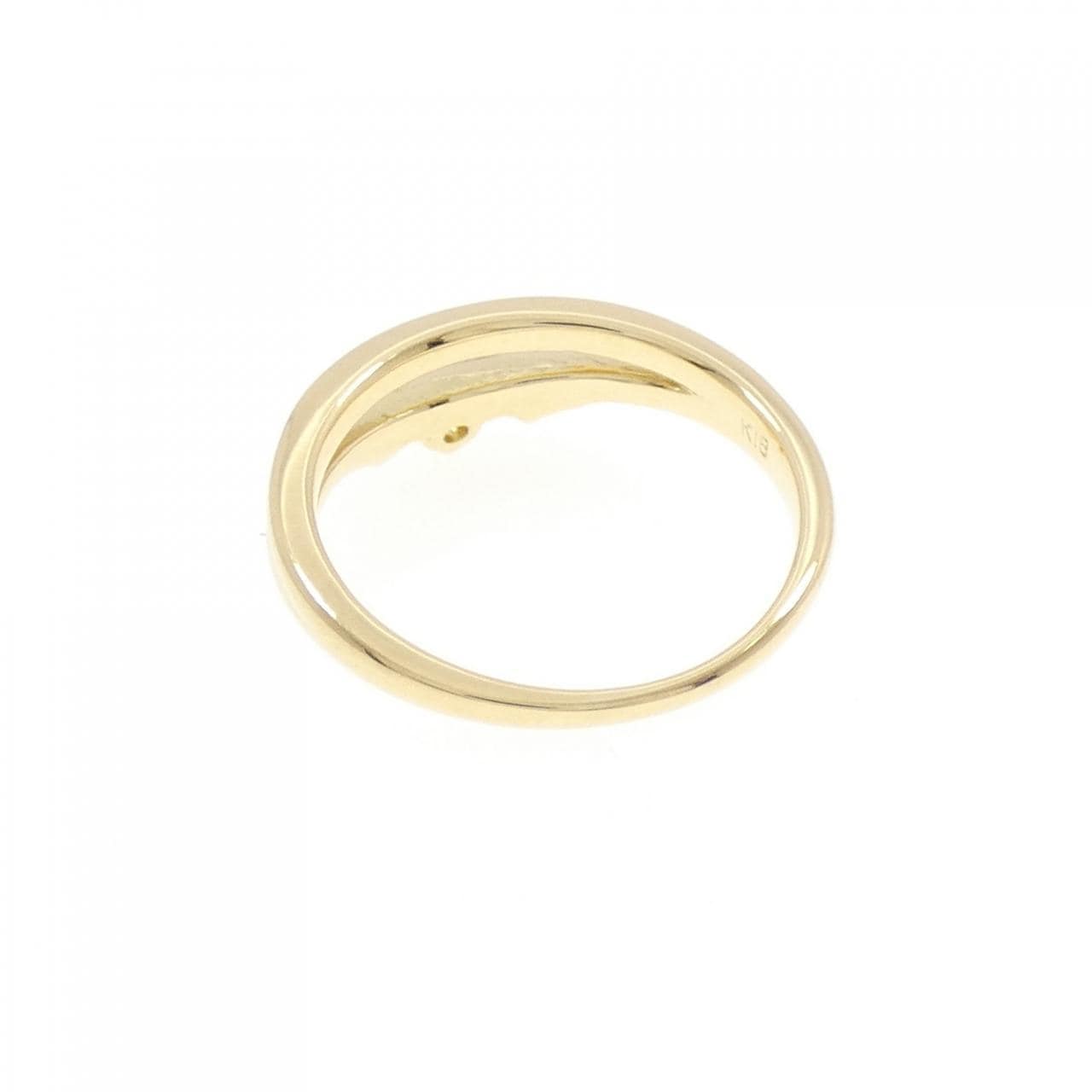 K18YG ダイヤモンド ピンキー リング 0.11CT