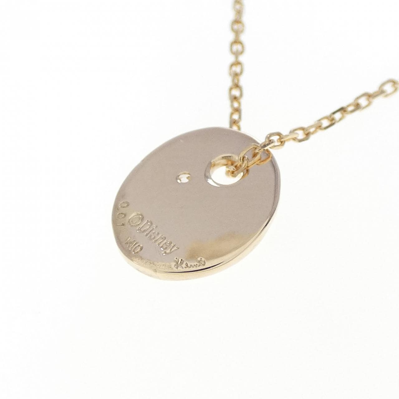 K10YG ダイヤモンド ネックレス 0.01CT