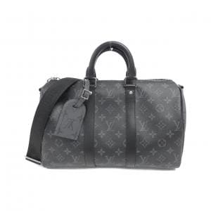 LOUIS VUITTON Monogram Eclipse Keepall Bandouliere 35 厘米 M46655 波士顿包