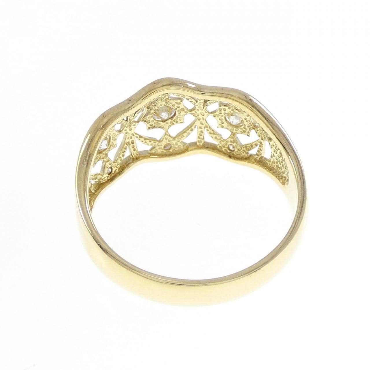 K18YG ダイヤモンド リング 0.28CT