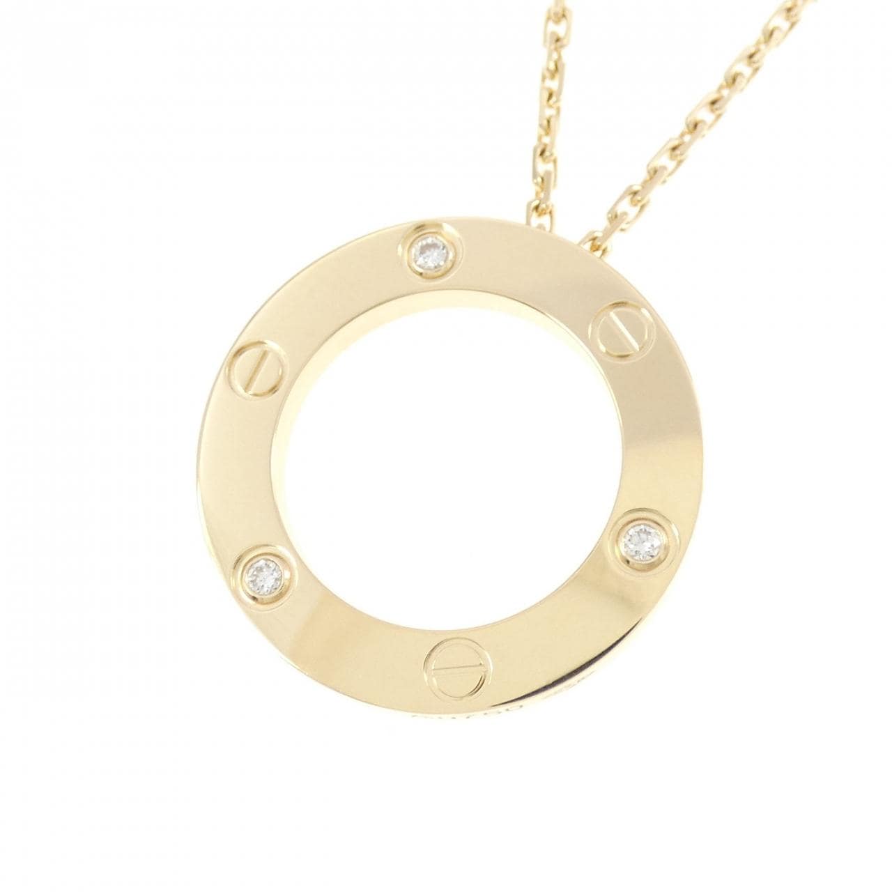 カルティエ ラブネックレス ハーフダイヤ