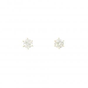 [BRAND NEW] K18YG Diamond Earrings 0.298CT 0.294CT G SI2 Good