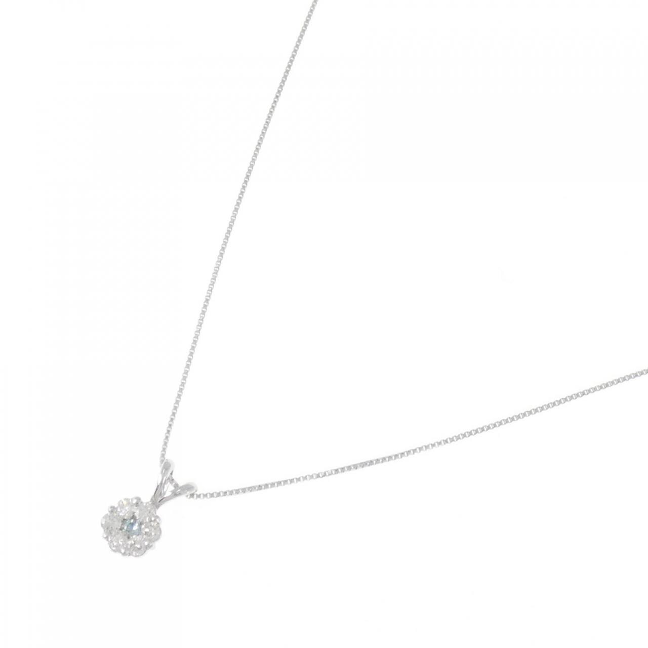 K18WG ダイヤモンド ネックレス 0.03CT