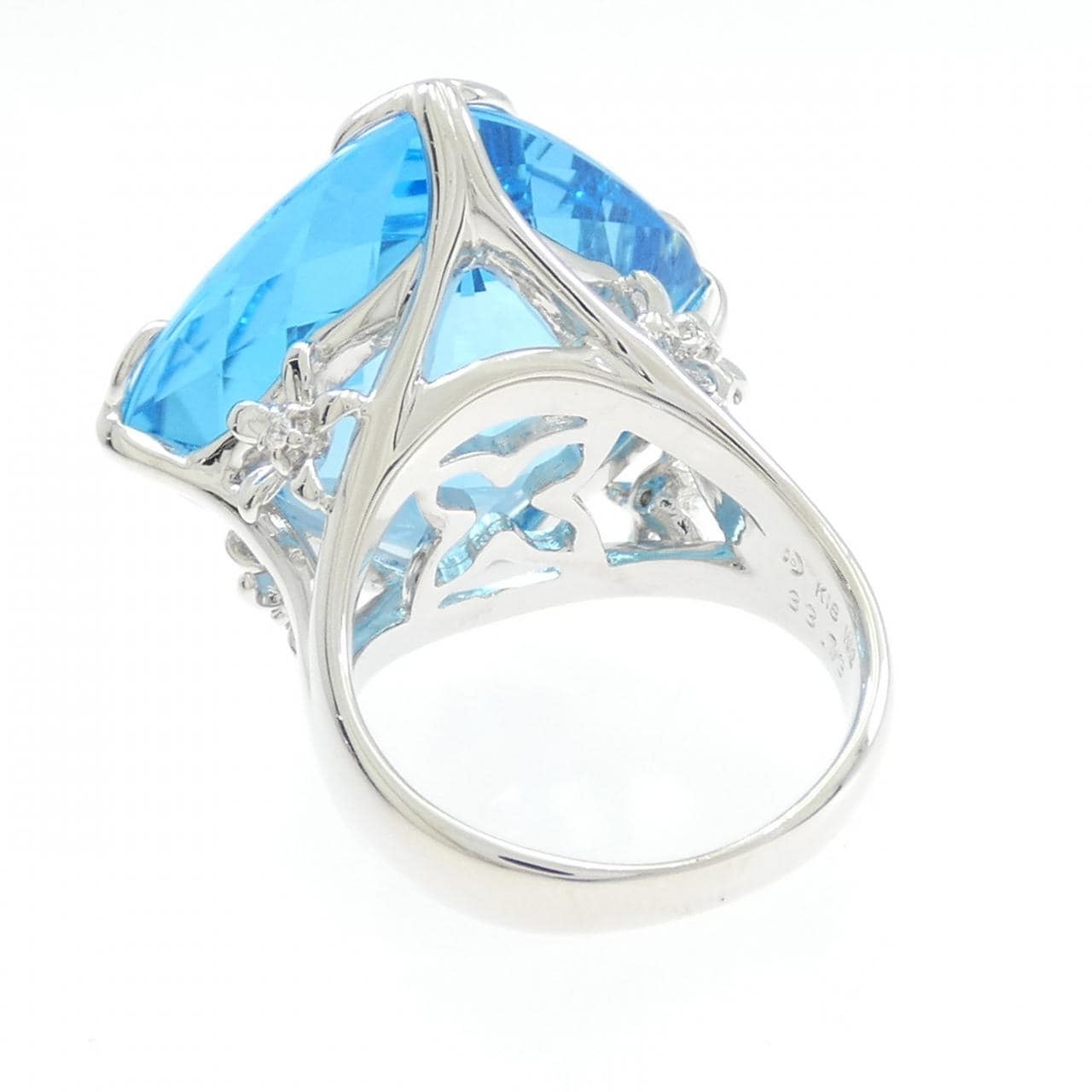 タサキ ブルートパーズ リング 33.73CT
