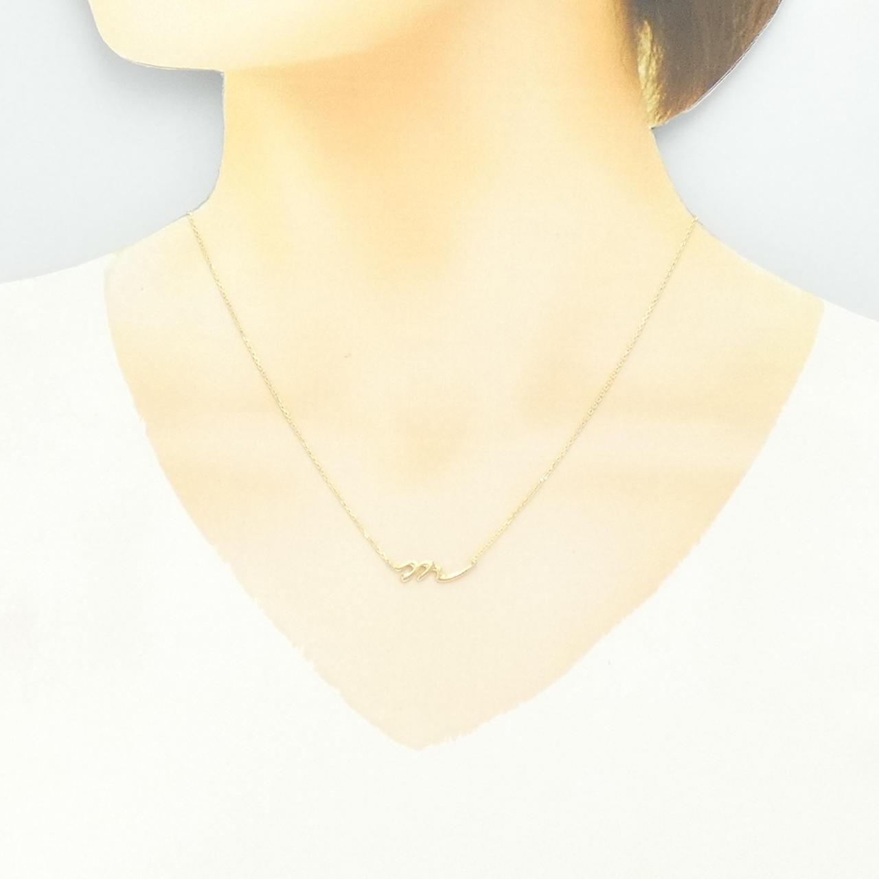 K18YG necklace