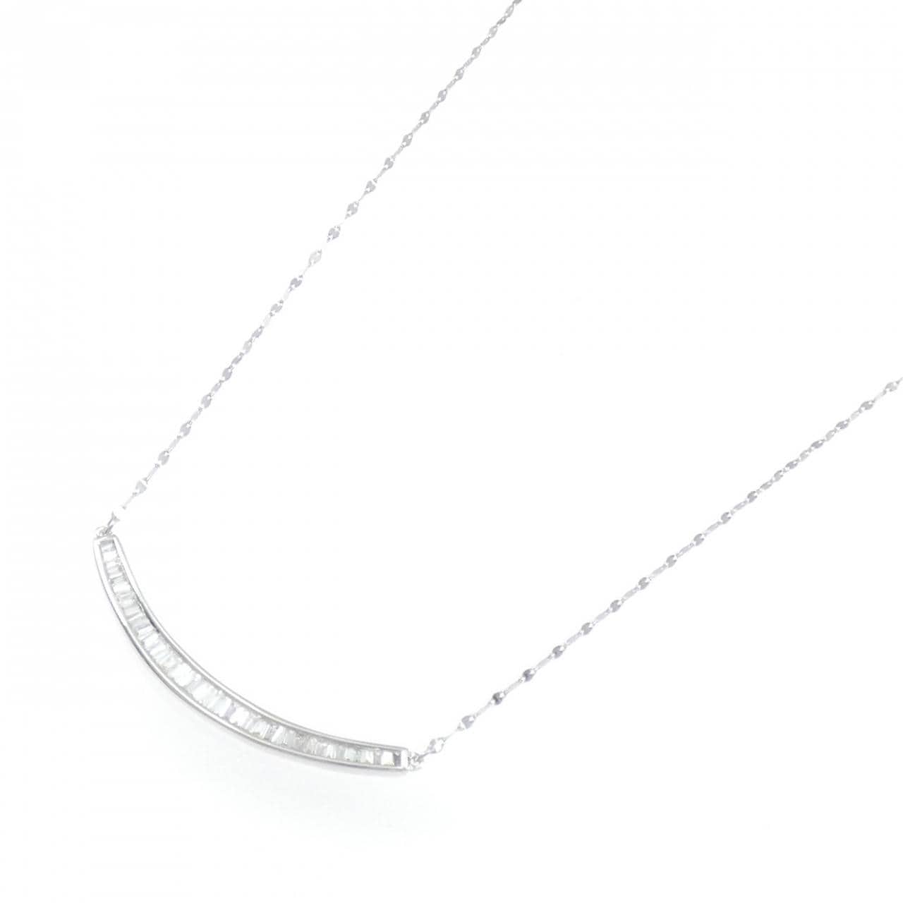 K18WG ダイヤモンド ネックレス 0.25CT