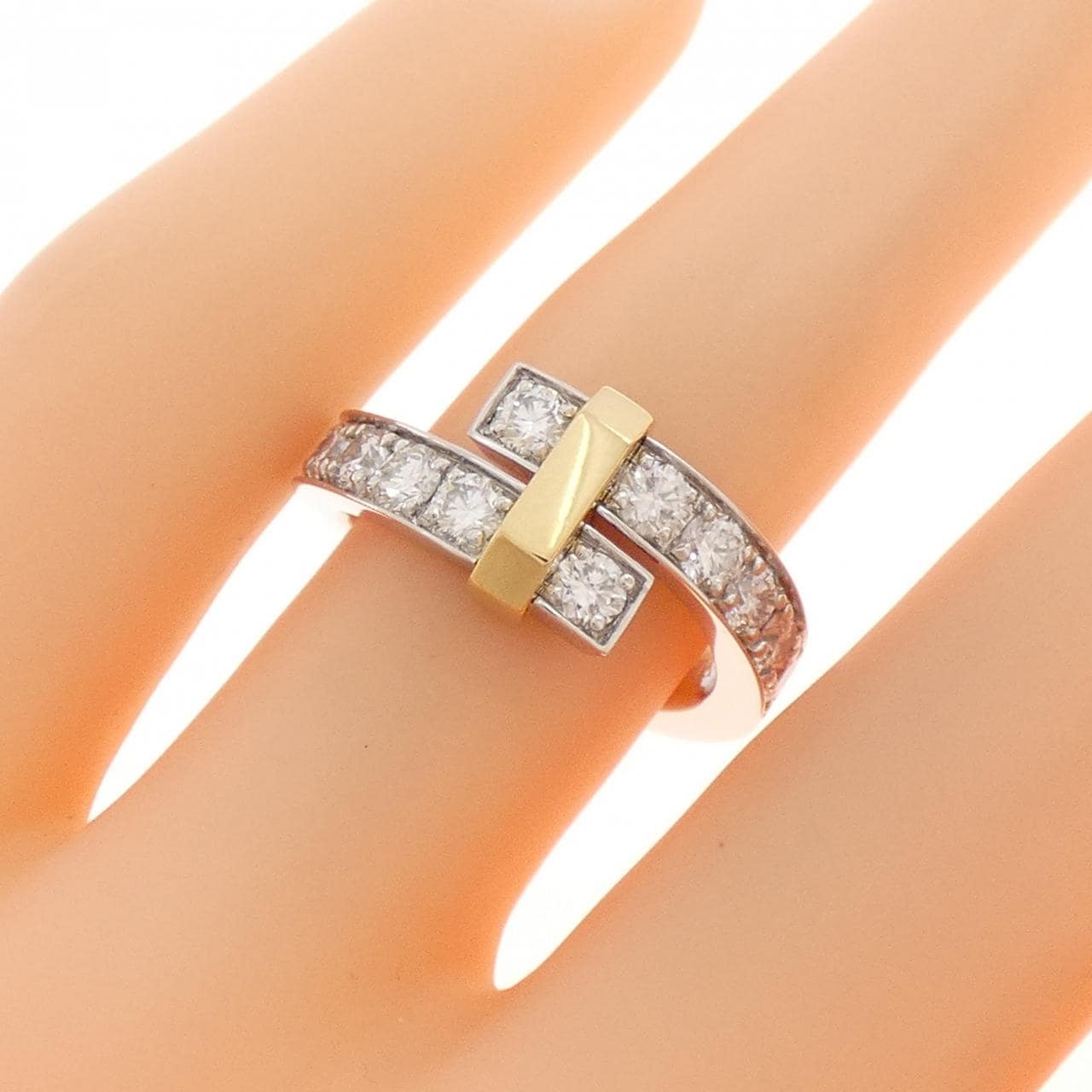 ティファニー バイパス ワイド リング 0.93CT
