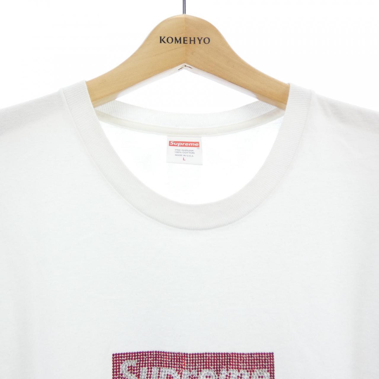 シュプリーム SUPREME SWAROVSKI BOX LOGO Tシャツ