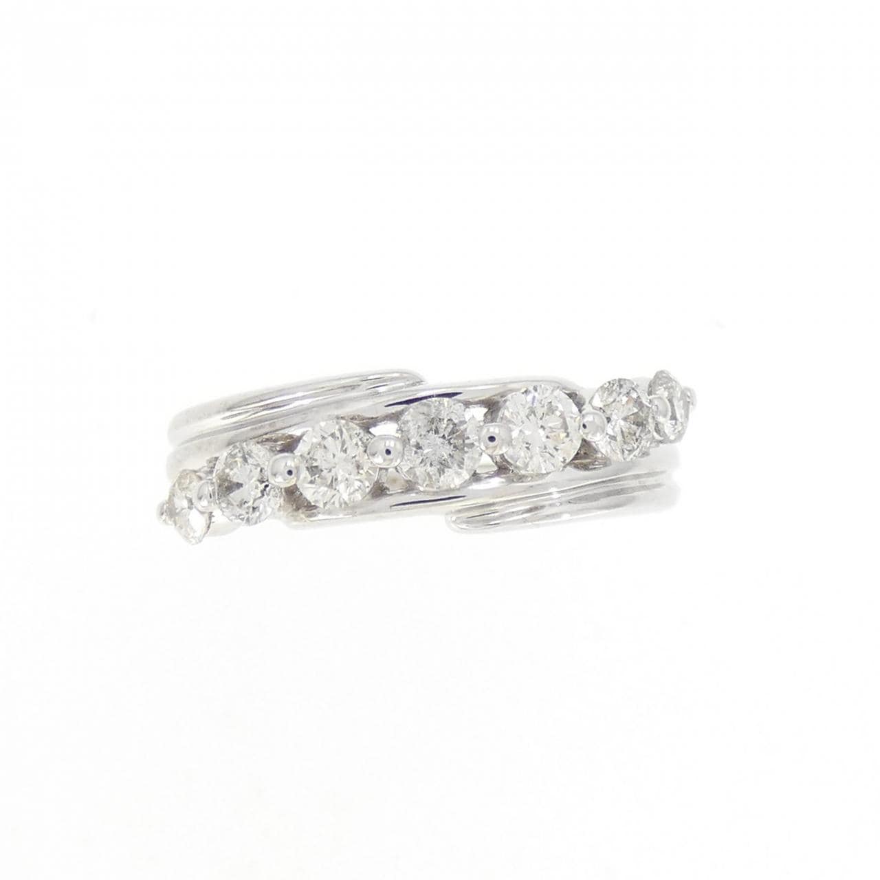 K18WG ダイヤモンド リング 0.55CT