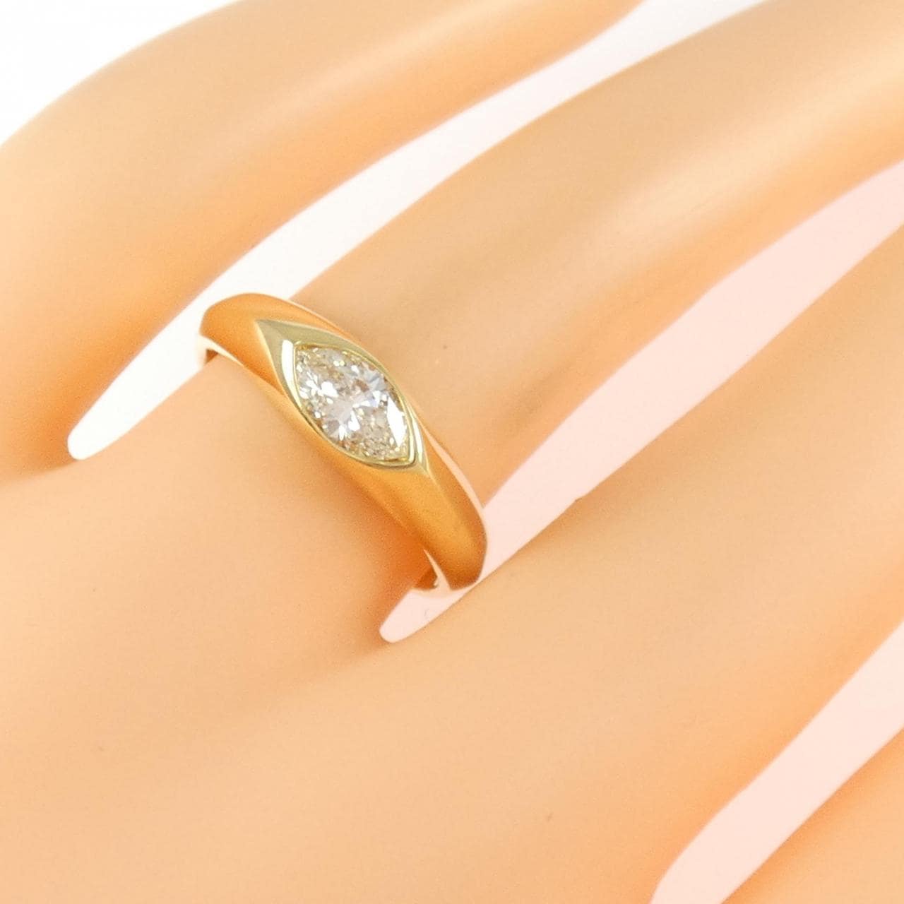 K18YG ダイヤモンド リング 0.44CT