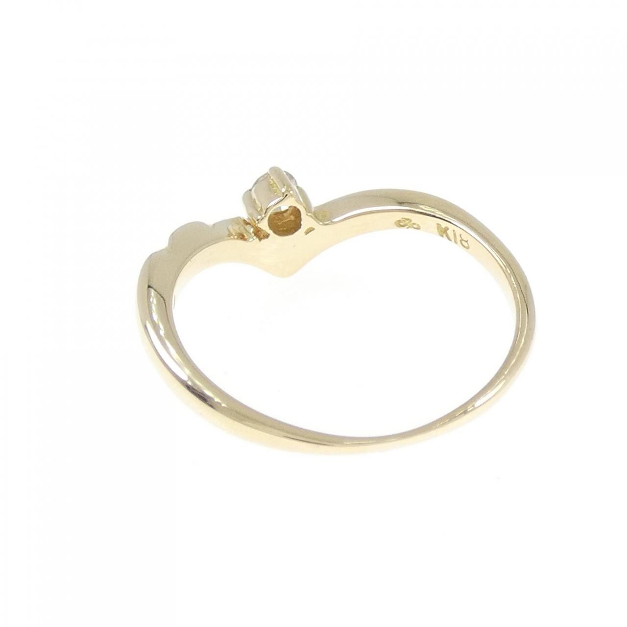 K18YG ダイヤモンド リング 0.07CT