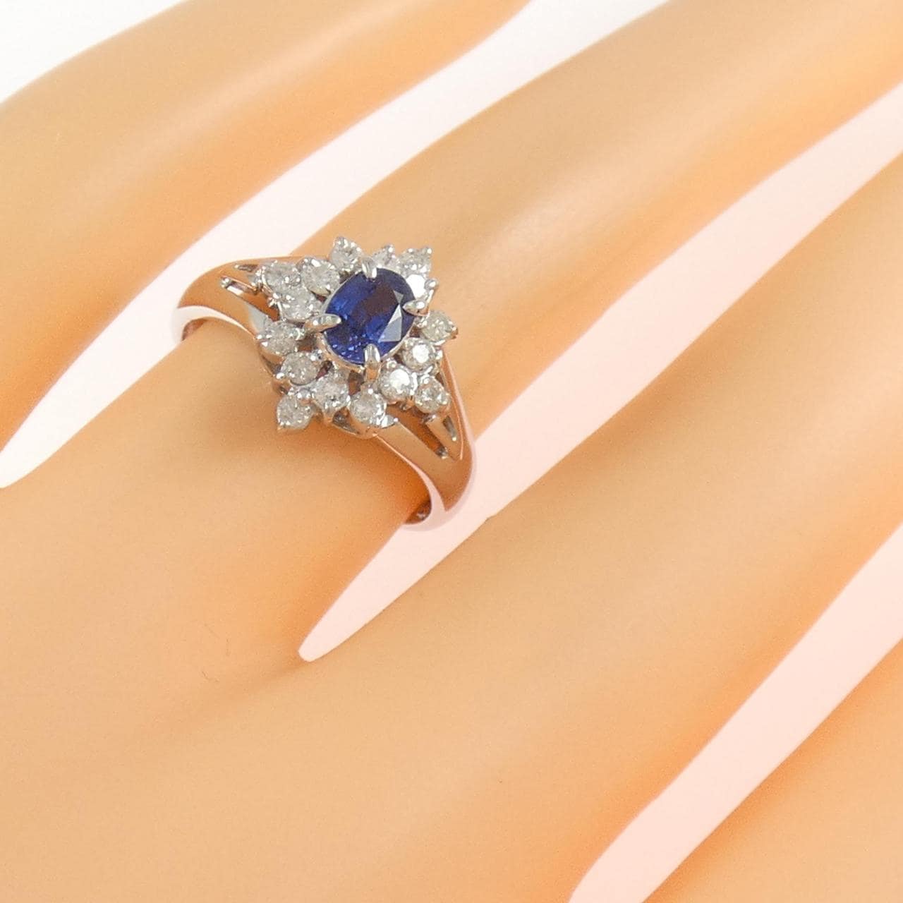 PT900藍寶石戒指