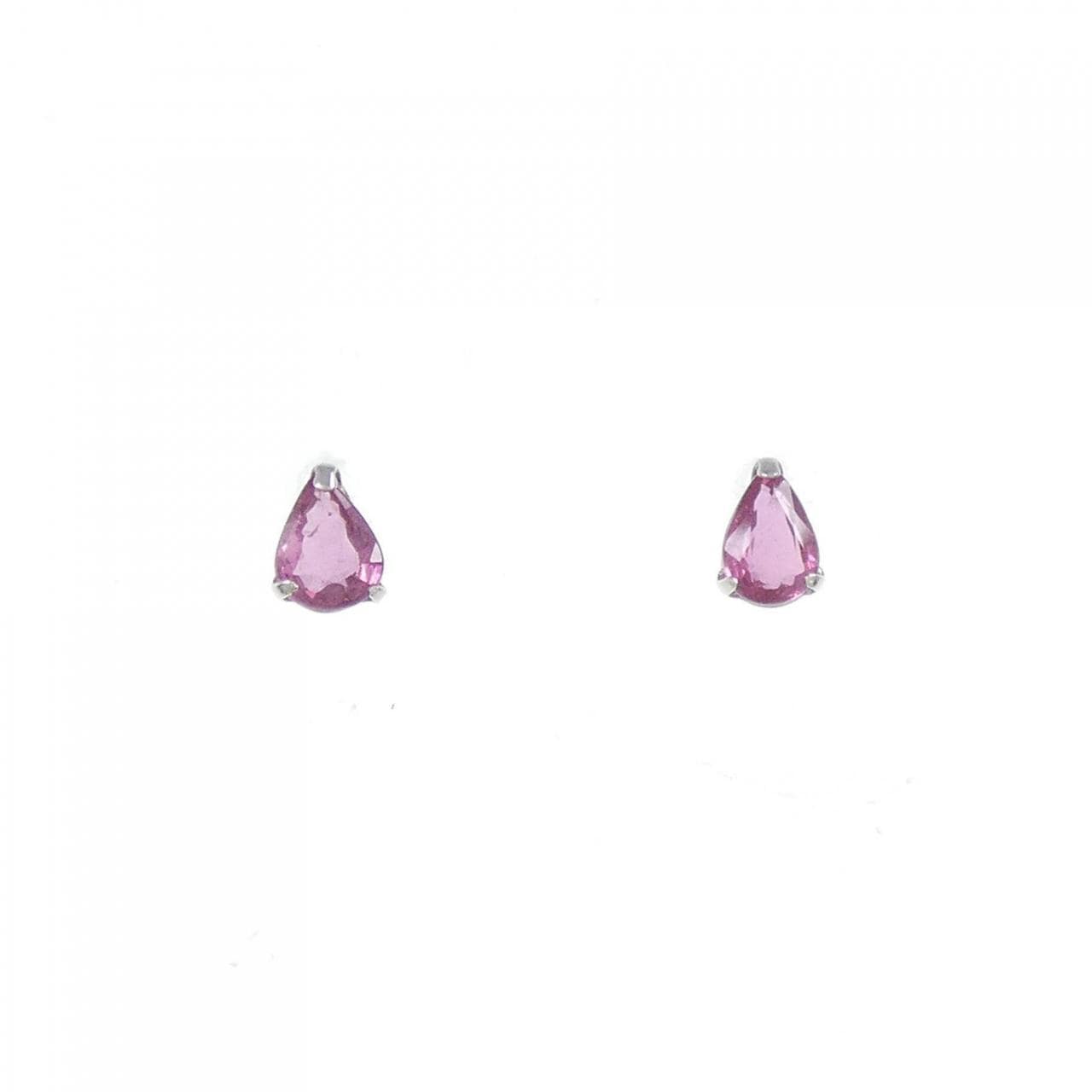 [BRAND NEW] PT Ruby Earrings 0.36CT