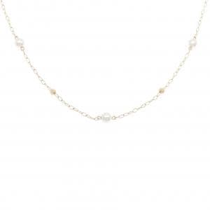 K18YG Akoya pearl necklace