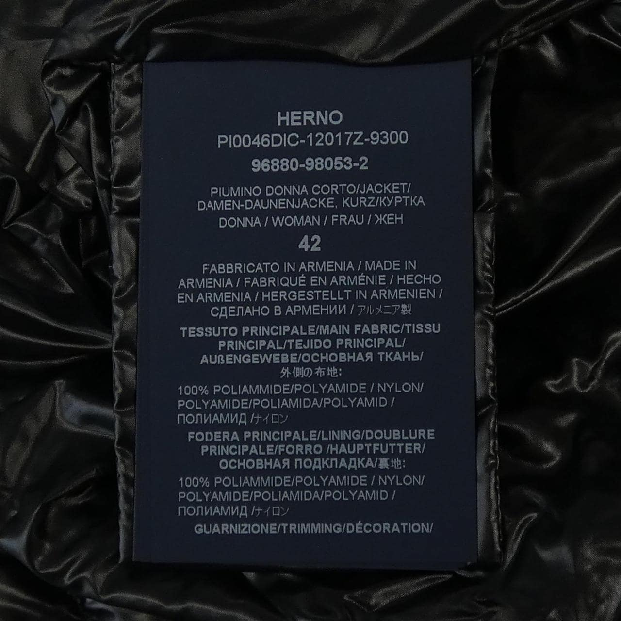 ヘルノ Herno PI0046DIC 12017Z 9300 ダウンジャケット