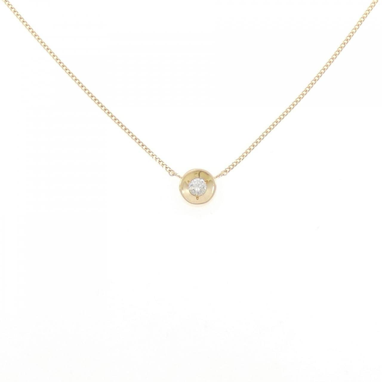 K18YG ダイヤモンド ネックレス 0.10CT