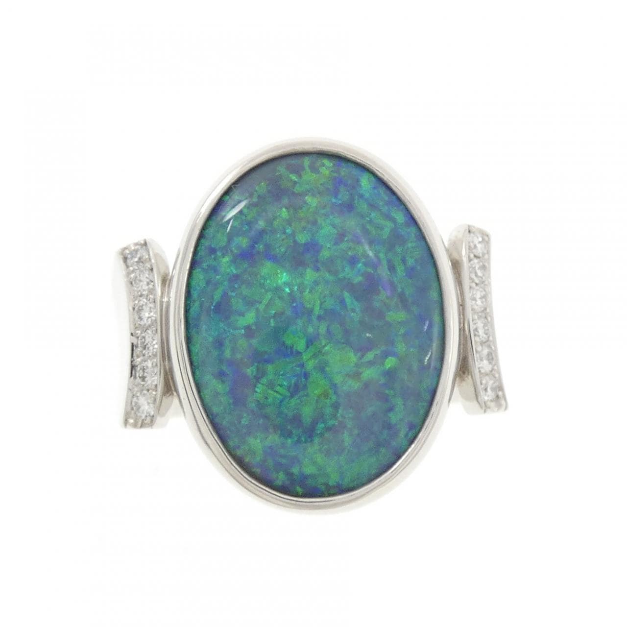アトリエ アル ブラックオパール リング 4.48CT