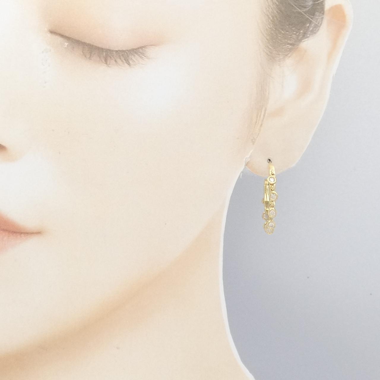 K18YG ダイヤモンド ピアス 0.56CT