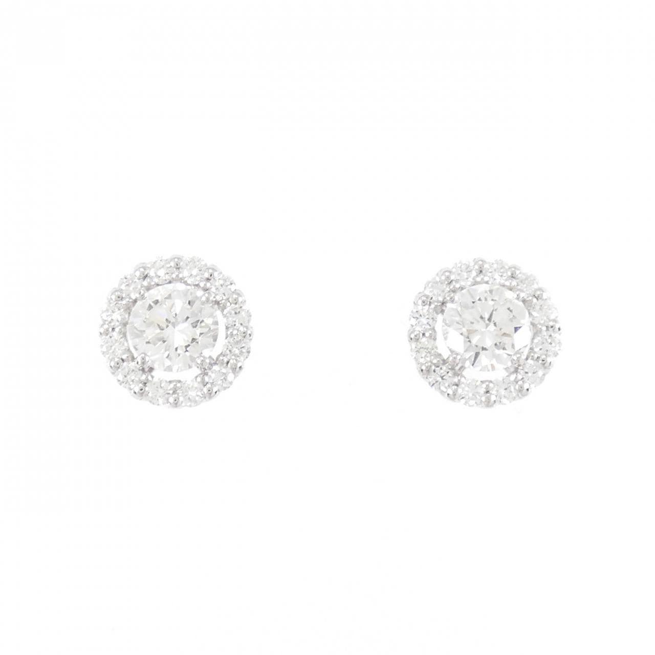 【新品】PT900 ダイヤモンド ピアス 0.315CT 0.306CT F SI1 Good