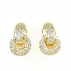 K18YG ダイヤモンド ピアス 0.91CT