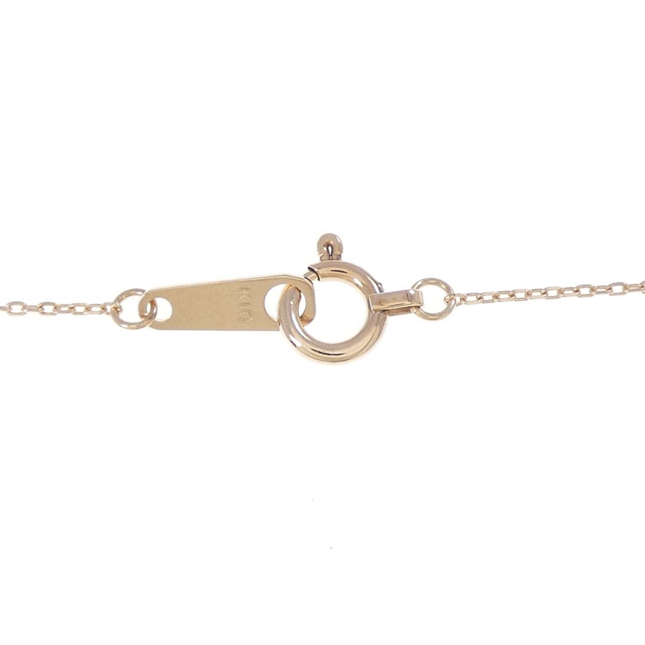 K10PG ハート ホワイトトパーズ ネックレス