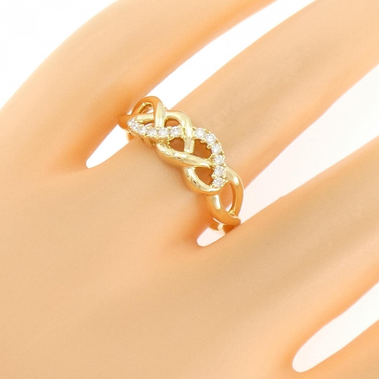 750YG ダイヤモンド リング 0.11CT