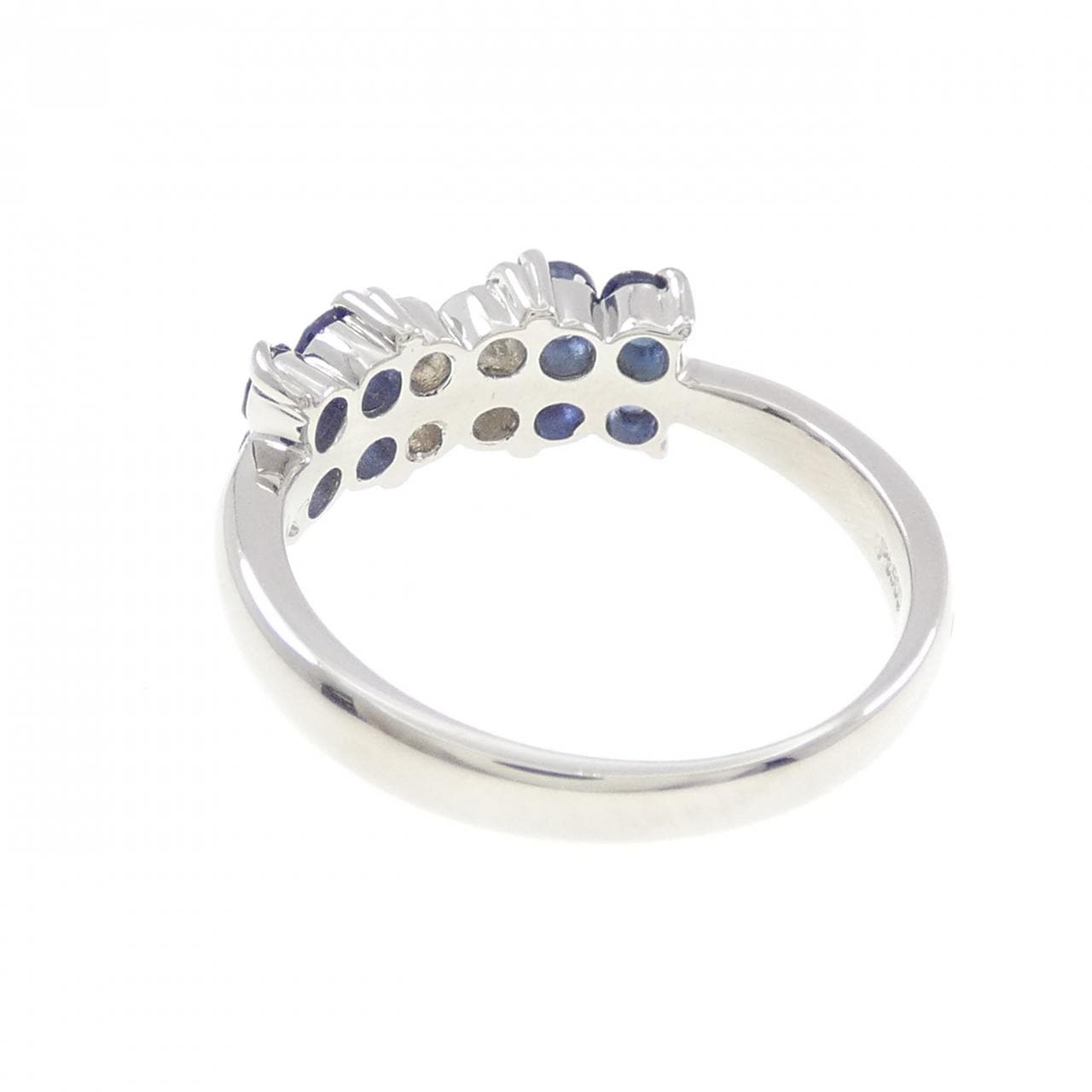 PT900 フラワー サファイヤ リング 0.50CT