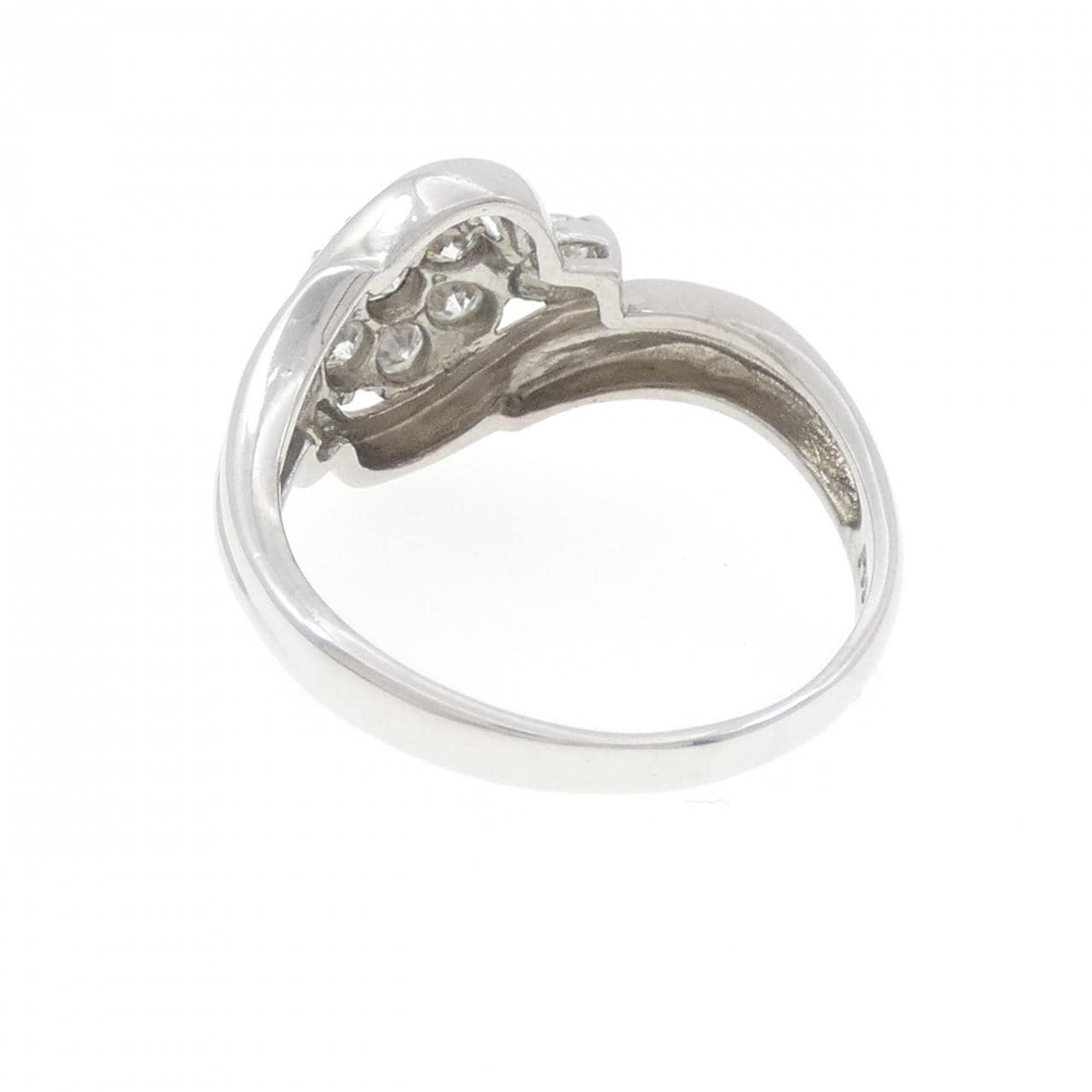 PT900 フラワー ダイヤモンド リング 0.50CT