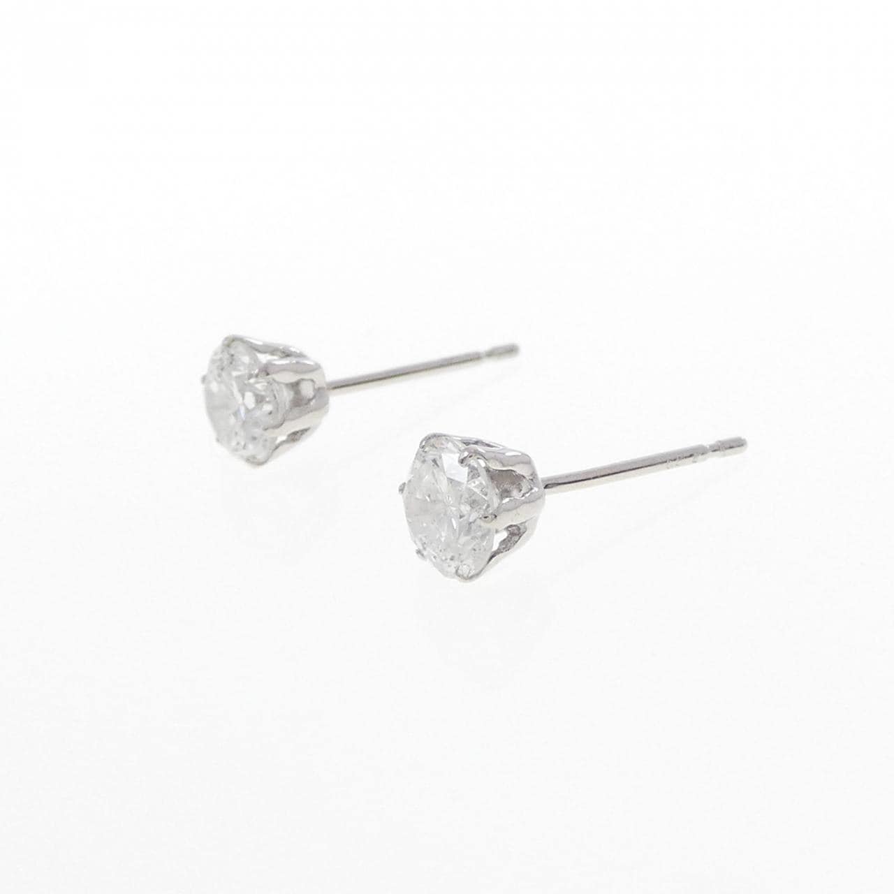 PT900 ダイヤモンド ピアス 0.420CT 0.414CT G I1 Good
